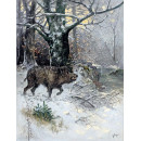 РЕПРОДУКЦИИ НА КАРТИНИ Глиган в гора през зимата (1939)